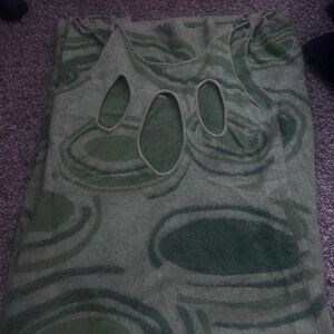 House of Sunny Textured Lily Pad Maxi Dress